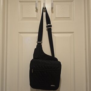 Travelon Black Microfiber Anti Theft Crossbody Shoulder Bag NEVER BEEN USED NWOT